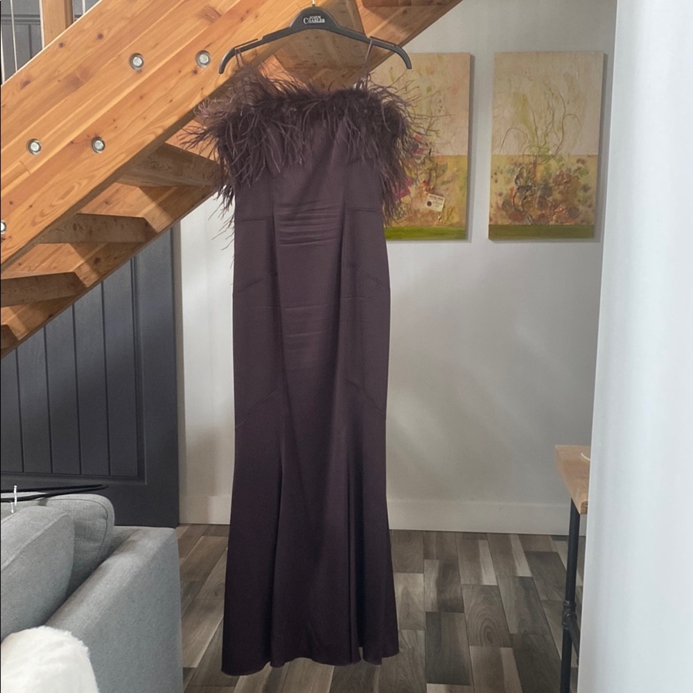 Frank Usher Purple Strapless Gown for Cocktail